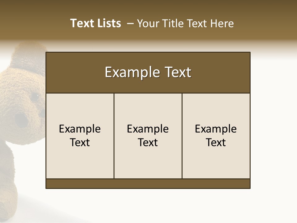 Insert Child Brown PowerPoint Template