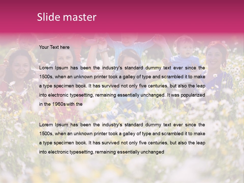 Family Communication Young PowerPoint Template