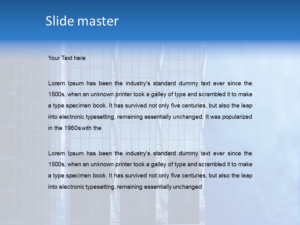 Municipal Residential Pane PowerPoint Template