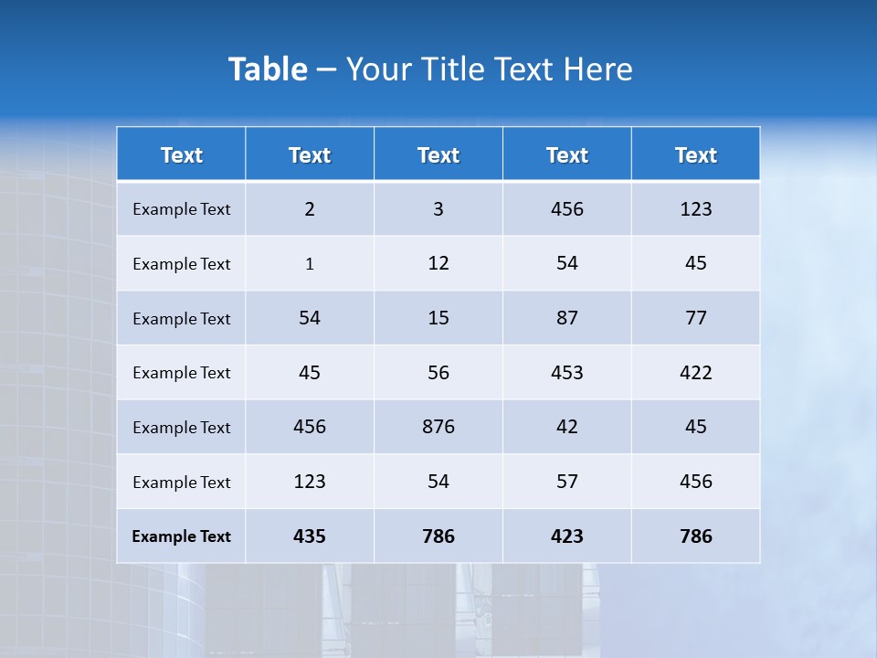 Municipal Residential Pane PowerPoint Template
