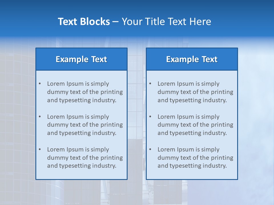 Municipal Residential Pane PowerPoint Template
