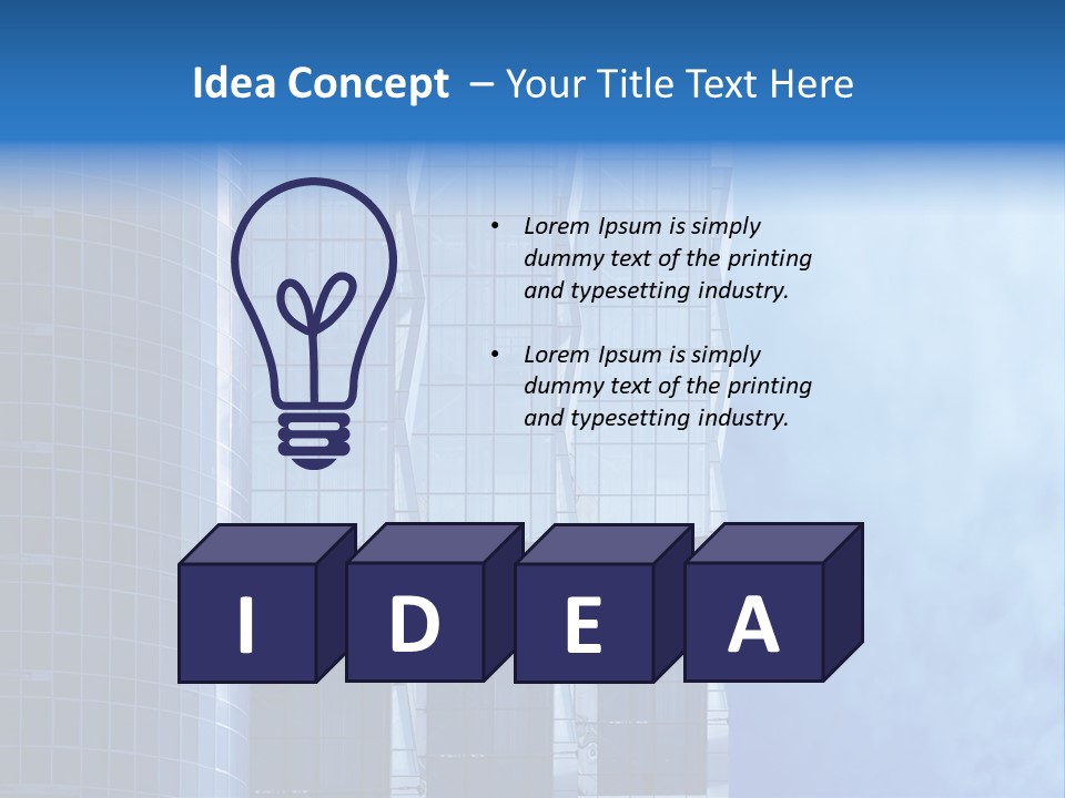 Municipal Residential Pane PowerPoint Template