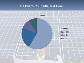 Blueprint Solar Power  PowerPoint Template