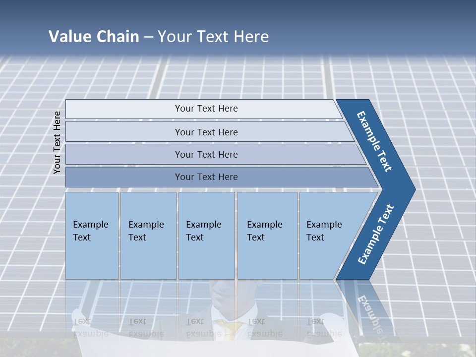 Blueprint Solar Power  PowerPoint Template