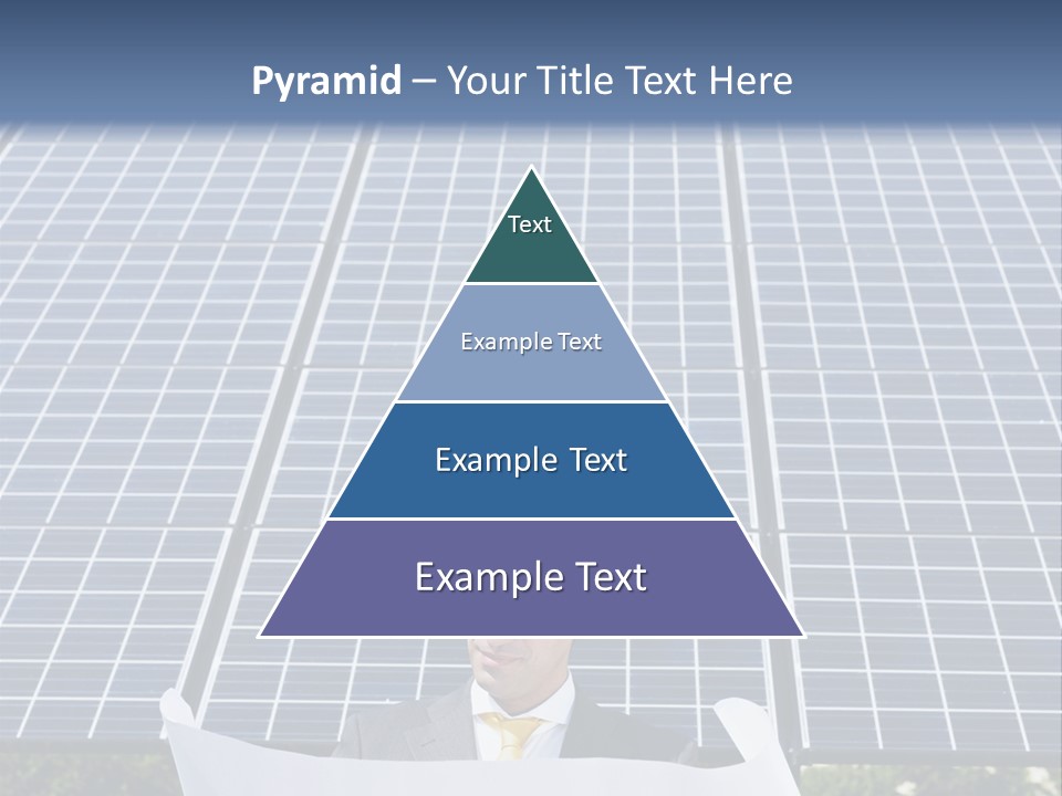 Blueprint Solar Power  PowerPoint Template