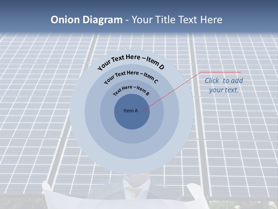Blueprint Solar Power  PowerPoint Template