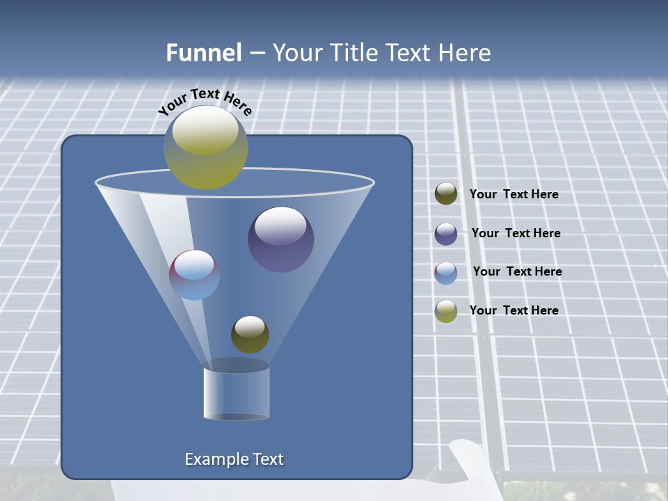 Blueprint Solar Power  PowerPoint Template