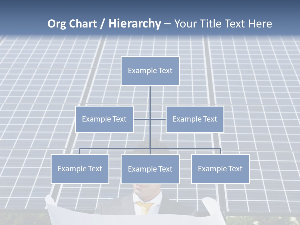 Blueprint Solar Power  PowerPoint Template