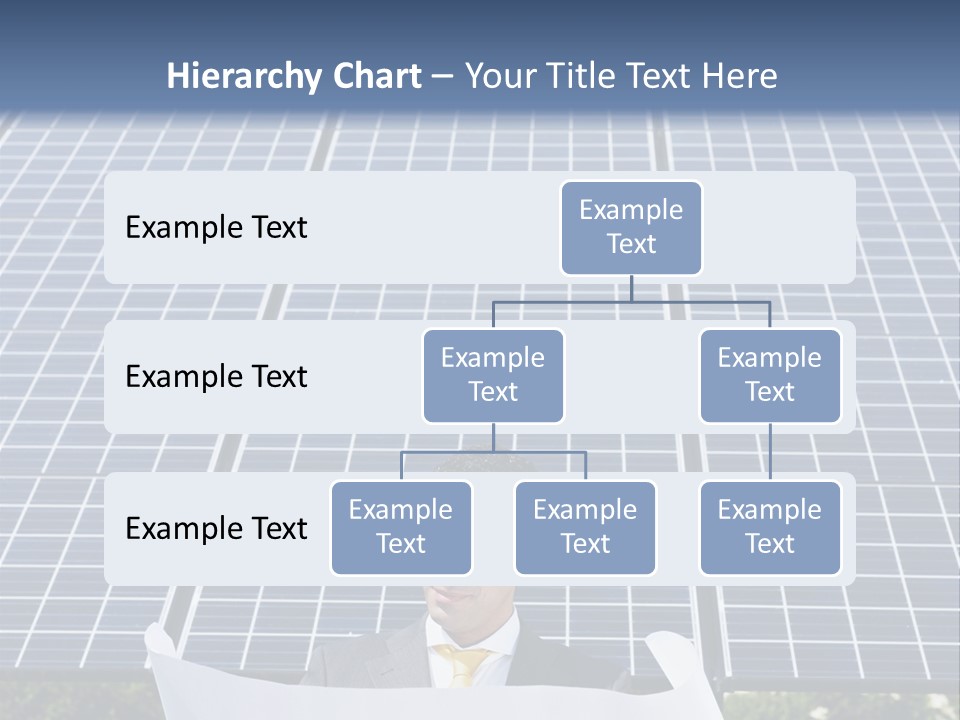 Blueprint Solar Power  PowerPoint Template
