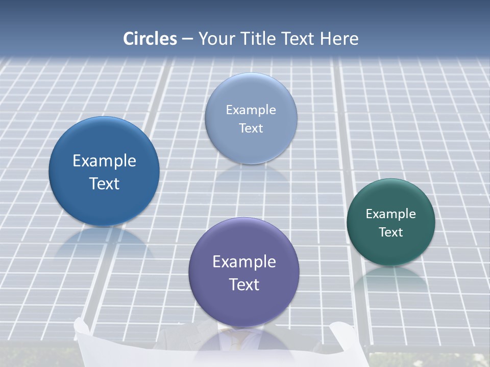 Blueprint Solar Power  PowerPoint Template
