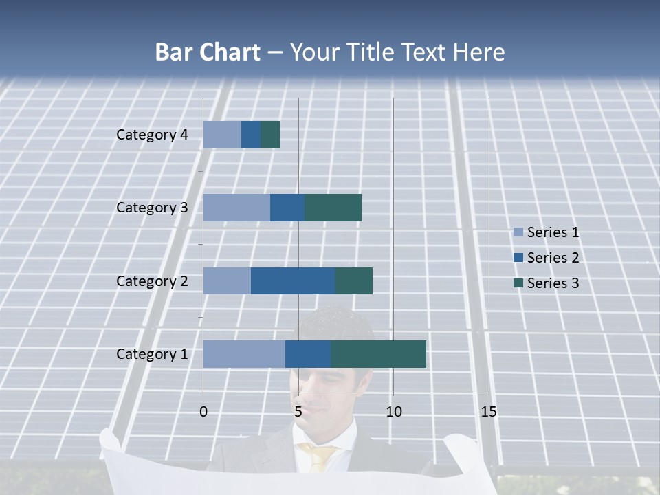 Blueprint Solar Power  PowerPoint Template