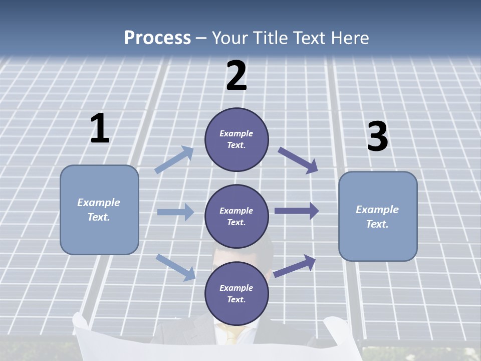 Blueprint Solar Power  PowerPoint Template
