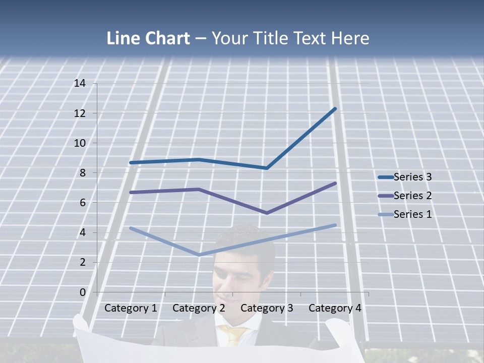 Blueprint Solar Power  PowerPoint Template