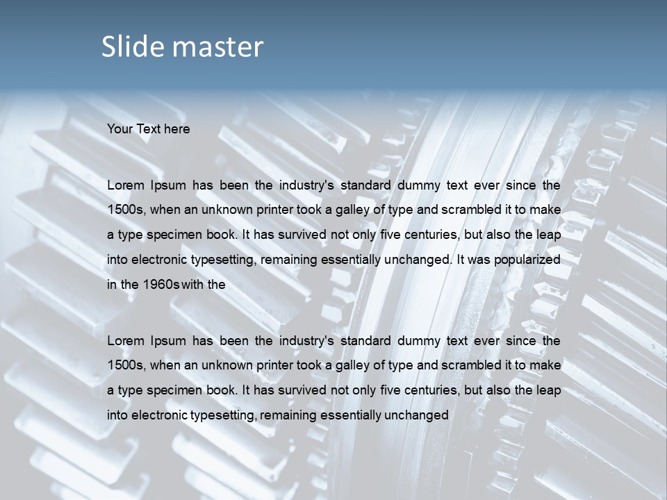 Engineering Concept Tooth PowerPoint Template