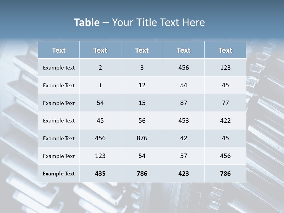 Engineering Concept Tooth PowerPoint Template