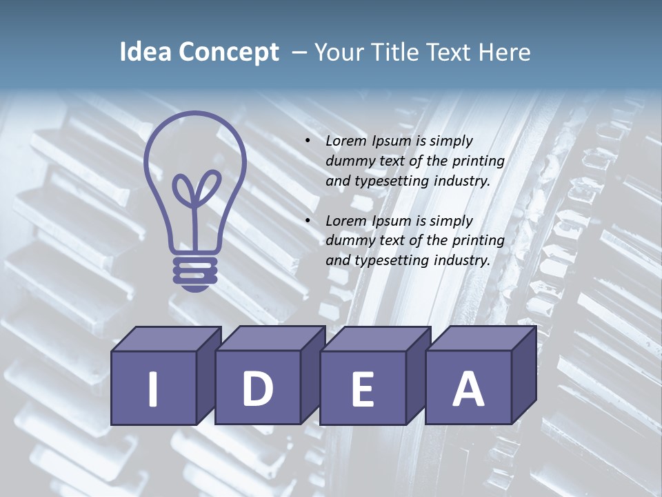Engineering Concept Tooth PowerPoint Template