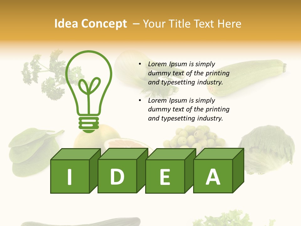 Green Juice Background PowerPoint Template