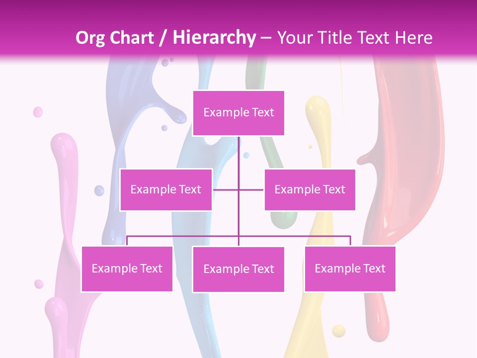 Magenta Colour Dip PowerPoint Template