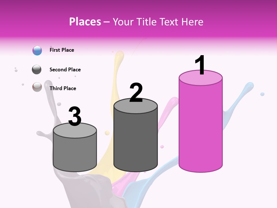 Yellow Painting Colour PowerPoint Template