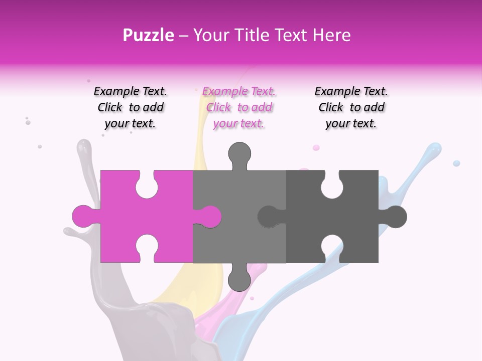 Yellow Painting Colour PowerPoint Template