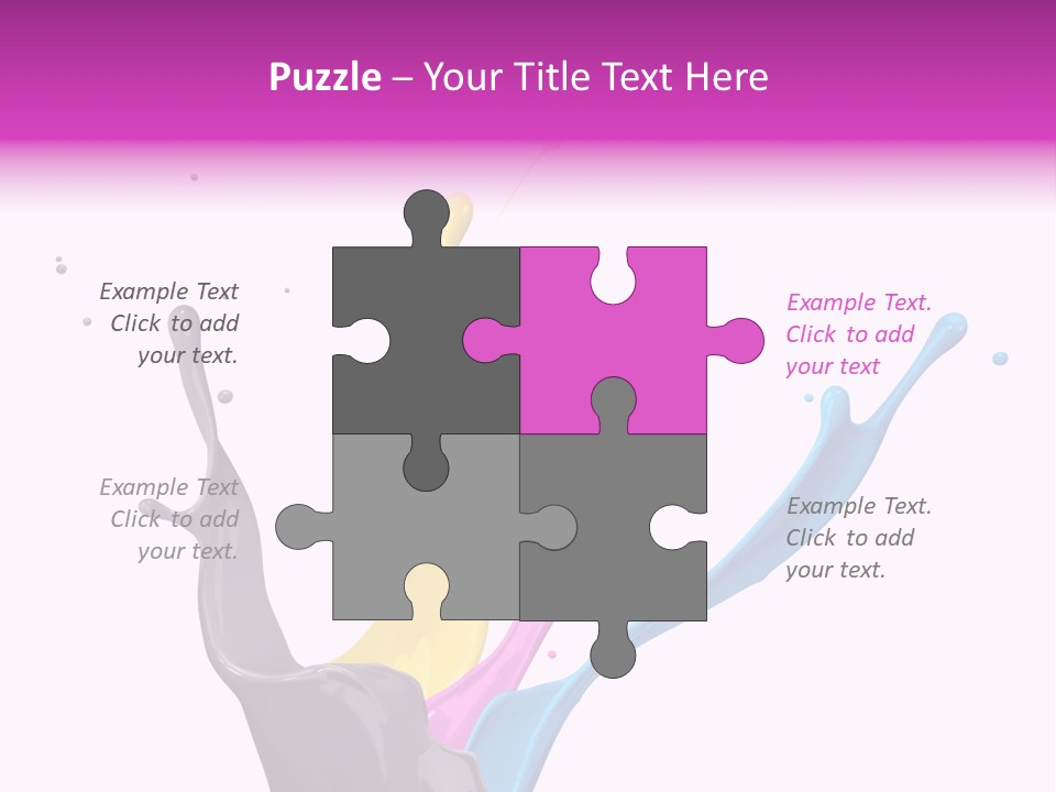 Yellow Painting Colour PowerPoint Template