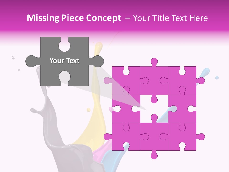 Yellow Painting Colour PowerPoint Template