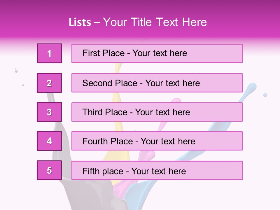 Yellow Painting Colour PowerPoint Template