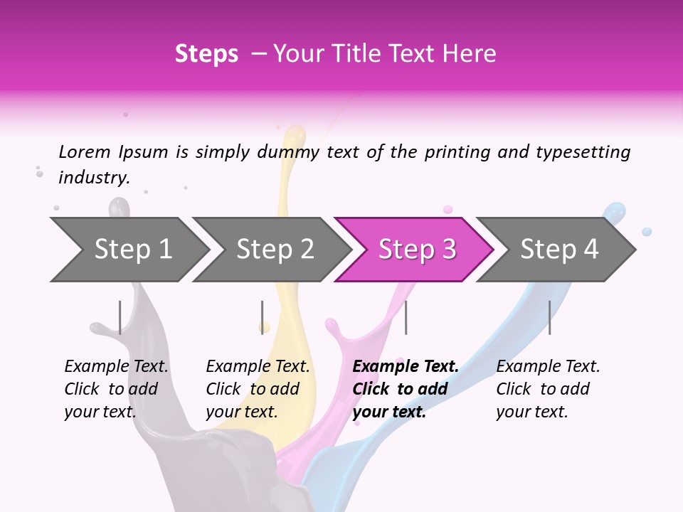 Yellow Painting Colour PowerPoint Template