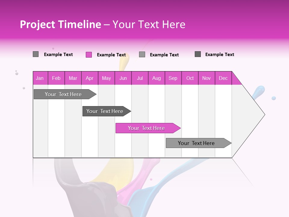 Yellow Painting Colour PowerPoint Template