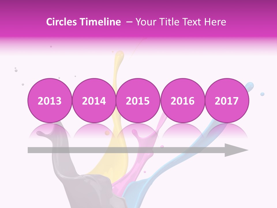 Yellow Painting Colour PowerPoint Template