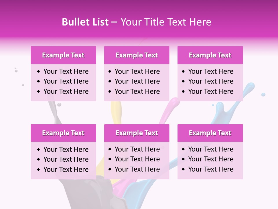 Yellow Painting Colour PowerPoint Template