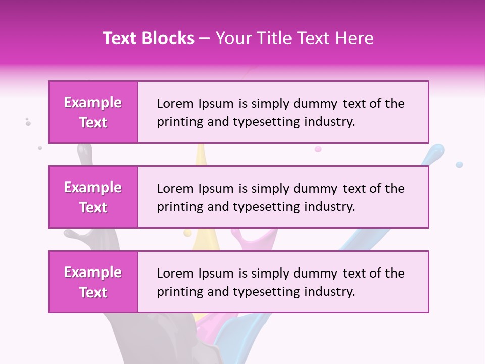 Yellow Painting Colour PowerPoint Template