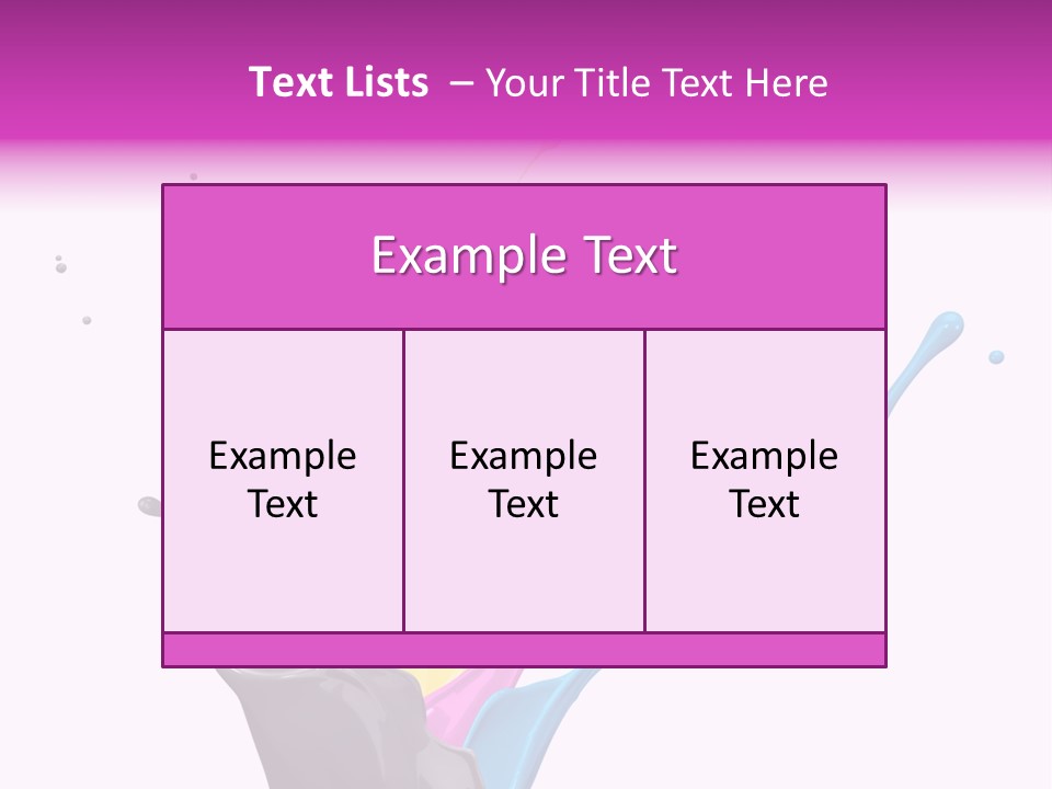 Yellow Painting Colour PowerPoint Template