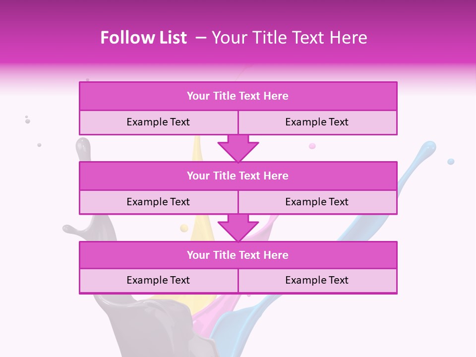 Yellow Painting Colour PowerPoint Template