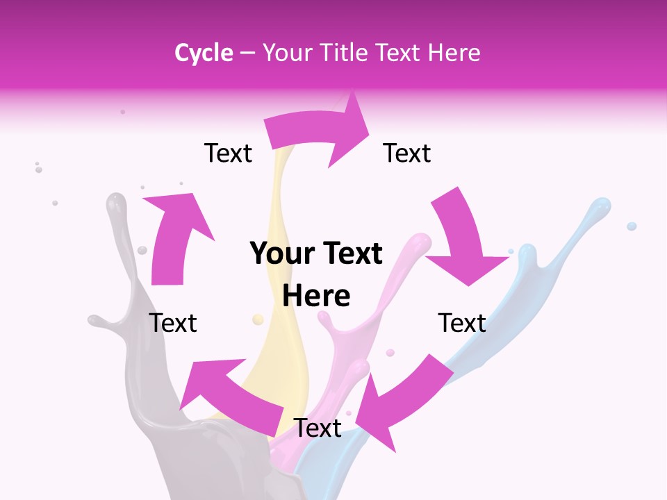 Yellow Painting Colour PowerPoint Template