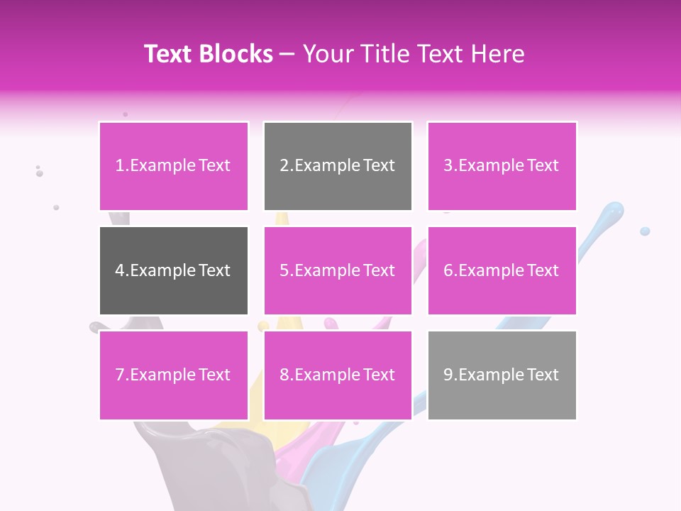 Yellow Painting Colour PowerPoint Template