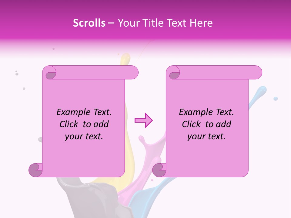 Yellow Painting Colour PowerPoint Template