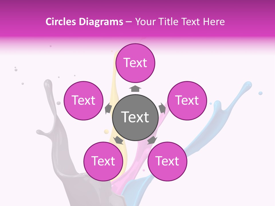 Yellow Painting Colour PowerPoint Template