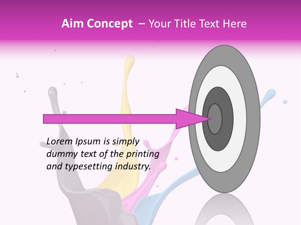 Yellow Painting Colour PowerPoint Template