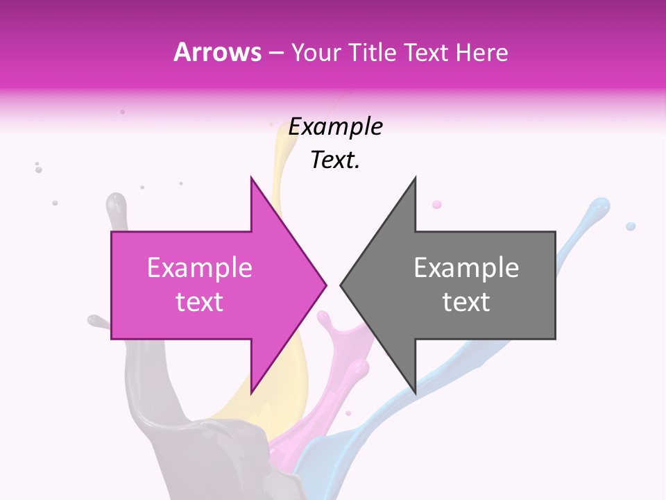 Yellow Painting Colour PowerPoint Template