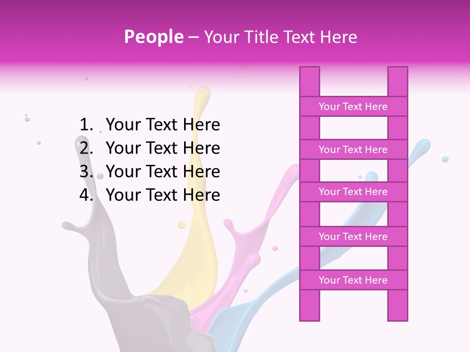 Yellow Painting Colour PowerPoint Template