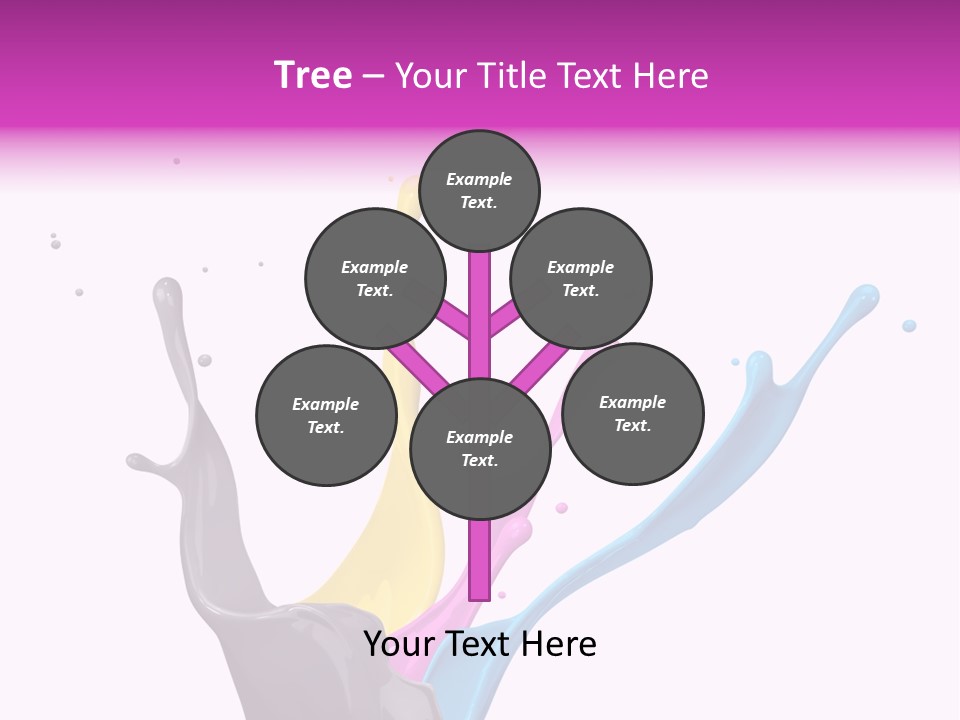 Yellow Painting Colour PowerPoint Template