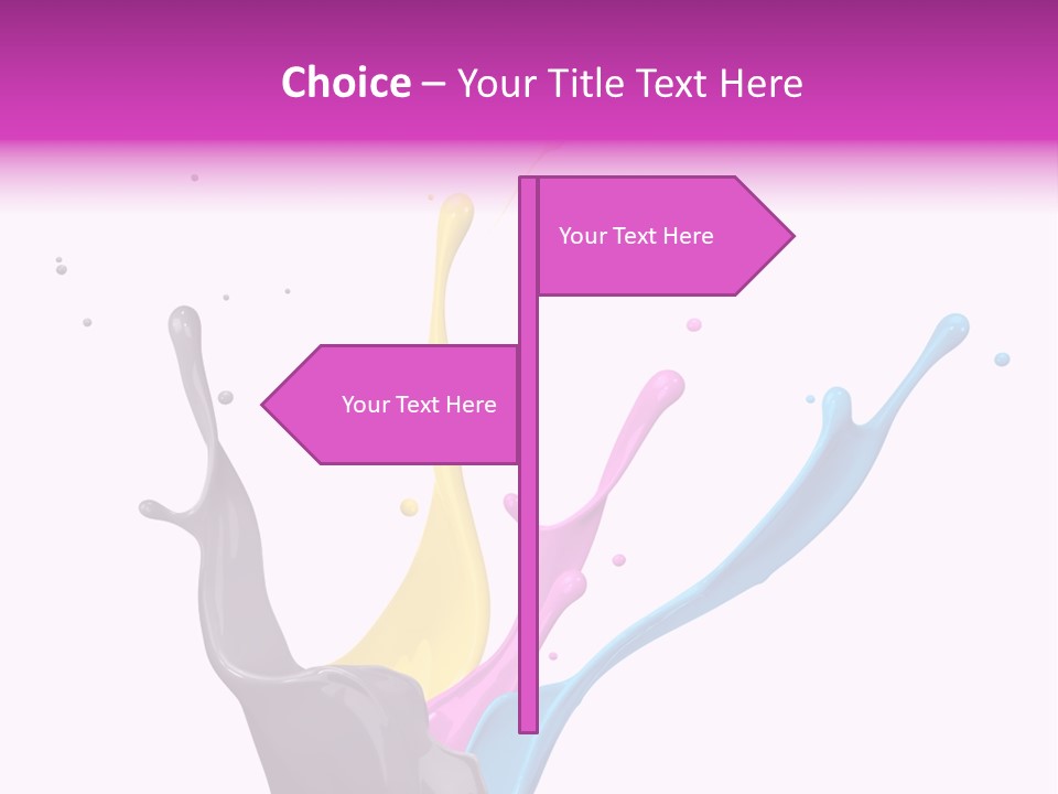 Yellow Painting Colour PowerPoint Template