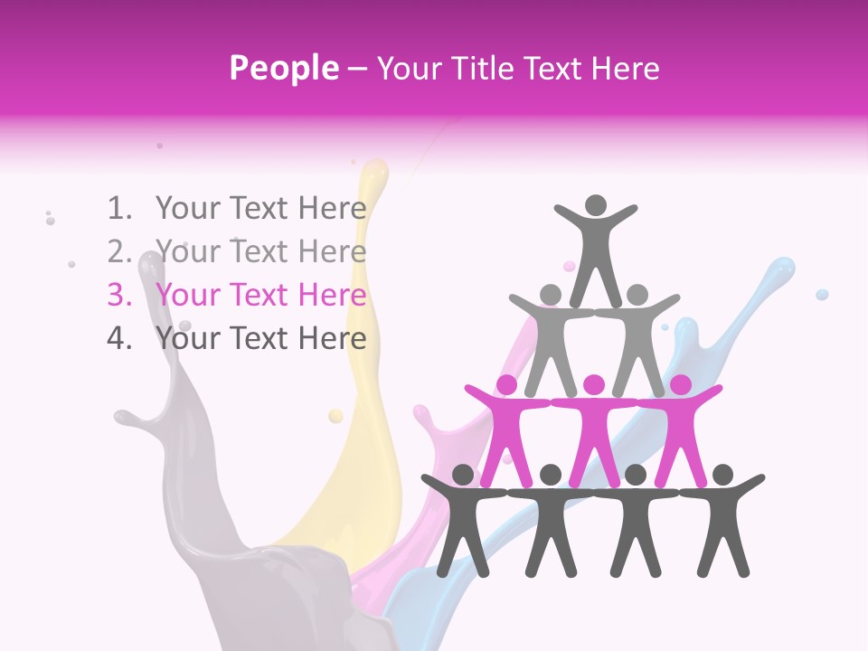 Yellow Painting Colour PowerPoint Template