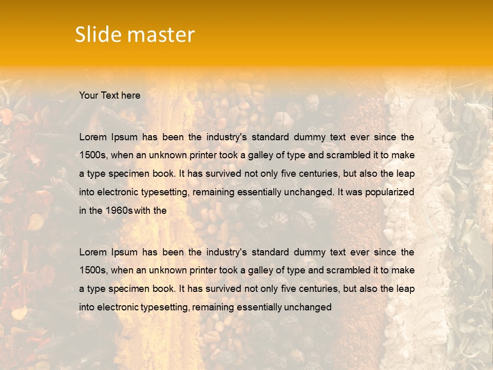 Garlic Powder Asian Food Chillies PowerPoint Template