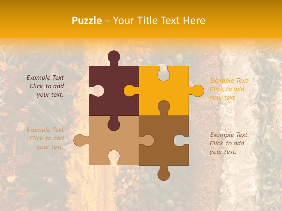 Garlic Powder Asian Food Chillies PowerPoint Template