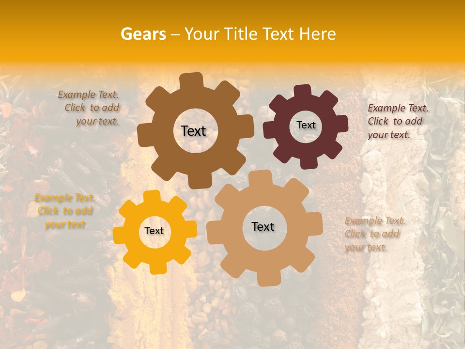 Garlic Powder Asian Food Chillies PowerPoint Template