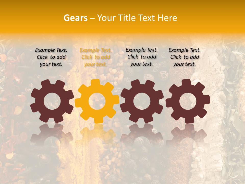 Garlic Powder Asian Food Chillies PowerPoint Template