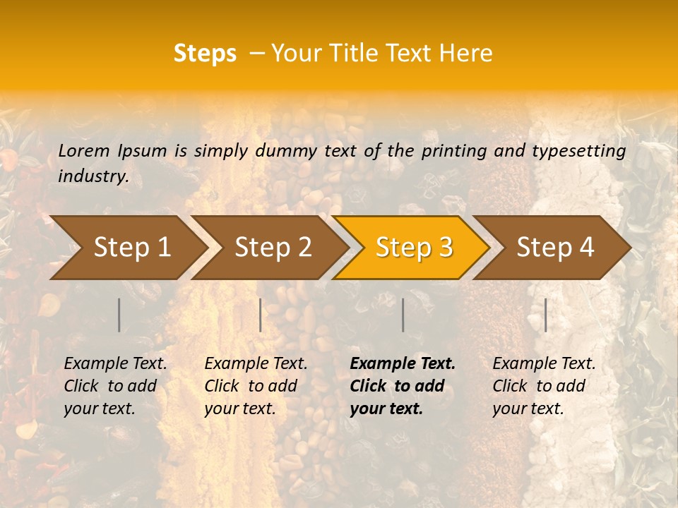 Garlic Powder Asian Food Chillies PowerPoint Template