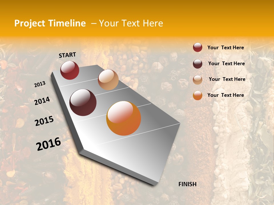 Garlic Powder Asian Food Chillies PowerPoint Template